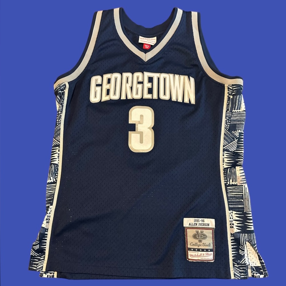 Georgetown Hoyas Mitchell and Ness Allen Iverson Jersey